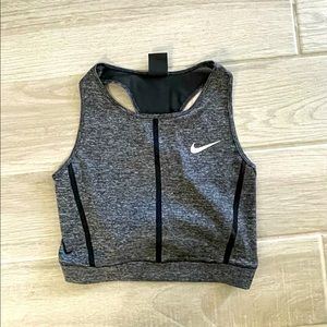 Grey Medium Nike Pro Crop Tank